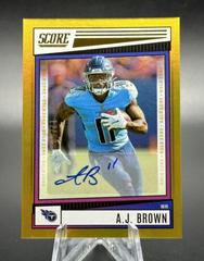 A. J. Brown [Signature Gold Zone] Football Cards 2022 Panini Score Prices