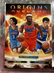 Shai Gilgeous Alexander, Chet Holmgren, Josh Giddey #14 Basketball Cards 2022 Panini Origins Nucleus Prices