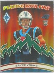 Bryce Young [Green] #PWF-1 Football Cards 2023 Panini Phoenix Playing with Fire Prices