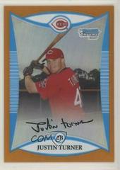 Justin Turner [Orange Refractor] Baseball Cards 2008 Bowman Chrome Prospects Prices