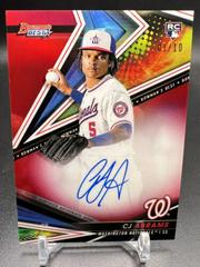 CJ Abrams [Red] #B22-CA Baseball Cards 2022 Bowman's Best of Autographs Prices