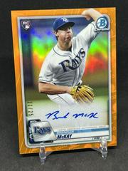 Brendan McKay [Orange Refractor] Baseball Cards 2020 Bowman Chrome Rookie Autographs Prices