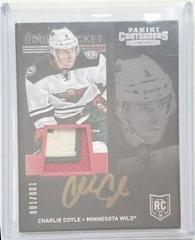 Charlie Coyle [Rookie Ticket Signature Patch] Hockey Cards 2013 Panini Contenders Prices