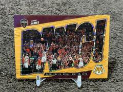 LeBron James [Orange Fluorescent] #12 Basketball Cards 2021 Panini Mosaic Bang Prices