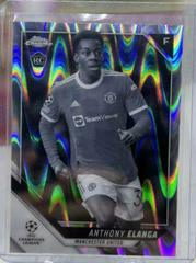 Anthony Elanga [Black & White Ray Wave Refractor] #140 Soccer Cards 2021 Topps Chrome UEFA Champions League Prices