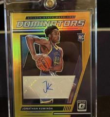 Jonathan Kuminga [Gold] #RD-JKM Basketball Cards 2021 Panini Donruss Optic Rookie Dominators Signatures Prices