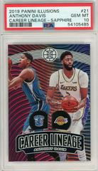Anthony Davis [Sapphire] #21 Basketball Cards 2019 Panini Illusions Career Lineage Prices