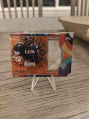 Mookie Betts [Orange Cracked Ice] Baseball Cards 2023 Topps World Classic WBC Base Relics Prices