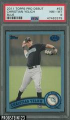 Christian Yelich [Blue] #53 Baseball Cards 2011 Topps Pro Debut Prices