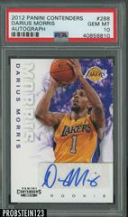 Darius Morris Autograph #288 Basketball Cards 2012 Panini Contenders Prices