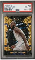 LeBron James [Gold Disco] Basketball Cards 2022 Panini Select Prices