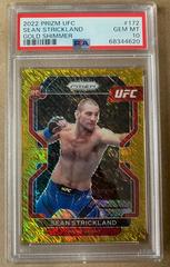 Sean Strickland [Gold Shimmer] #172 Ufc Cards 2022 Panini Prizm UFC Prices