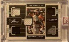 Fernando Tatis Jr. Baseball Cards 2022 Panini Three and Two Full Count Swatches Prices