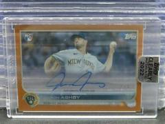 Aaron Ashby [Orange] #CAA-AAS Baseball Cards 2022 Topps Clearly Authentic Autographs Prices