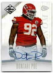 Dontari Poe [Monikers Silver Autograph] Football Cards 2012 Panini Limited Prices