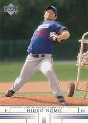 Hideo Nomo #668 Baseball Cards 2002 Upper Deck Prices