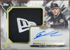 Gunnar Henderson [Team Logo] Baseball Cards 2023 Topps Inception Autograph Jumbo Hat Patch Prices