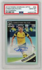 Christian Pulisic [Optic Autograph] Soccer Cards 2018 Panini Donruss Prices