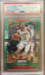 Trae Young [Green Pulsar] Basketball Cards 2019 Panini Prizm Prices