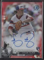 Carson Fulmer [Chrome Red Refractor] #CRA-CF Baseball Cards 2017 Bowman Rookie Autographs Prices