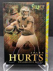 Jalen Hurts [Gold] Football Cards 2021 Panini Select Artistic Selections Prices