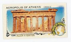 Acropolis of Athens, Greece #WOW-8 Baseball Cards 2023 Topps Allen & Ginter World of Wonder Mini Prices