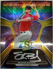 Shane Bieber Baseball Cards 2022 Panini Chronicles Deep Space Signatures Prices