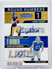 Kenny Pickett, Aidan Hutchinson [Autograph] Football Cards 2022 Panini Contenders Round Numbers Prices