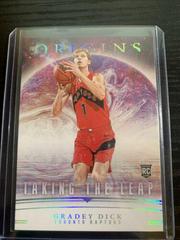 Gradey Dick #4 Basketball Cards 2023 Panini Origins Taking the Leap Prices