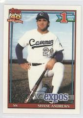 Shane Andrews #74 Baseball Cards 1991 Topps Tiffany Prices