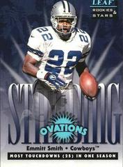 Emmitt Smith Football Cards 1998 Leaf Rookies & Stars Standing Ovation Prices