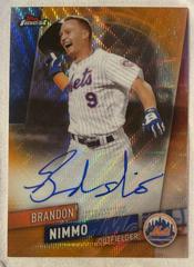 Brandon Nimmo [Orange Wave Refractor] Baseball Cards 2019 Topps Finest Autographs Prices