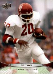 Billy Sims Football Cards 2012 Upper Deck Prices