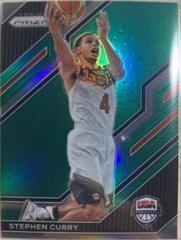 Stephen Curry [Green] #10 Basketball Cards 2022 Panini Prizm USA Prices