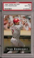 Ivan Rodriguez #52 Baseball Cards 1996 Topps Gallery Prices