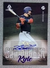 Kyle Schwarber [Purple] Baseball Cards 2021 Panini Chronicles Luminance Autographs Prices