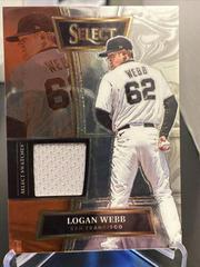 Logan Webb Baseball Cards 2022 Panini Select Swatches Prices