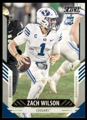 Zach Wilson [Scorecard] #304 Football Cards 2021 Panini Score Prices