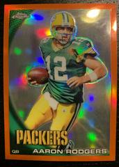 Aaron Rodgers [Orange Refractor] #C124 Football Cards 2010 Topps Chrome Prices