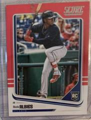 Ozzie Albies [Pink] #8 Baseball Cards 2018 Panini Chronicles Score Prices