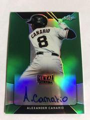 Alexander Canario [Green] Baseball Cards 2018 Leaf Metal Draft Autograph Prices
