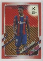 Ansu Fati [Red Carbon Fiber] #15 Soccer Cards 2020 Topps Chrome UEFA Champions League Prices