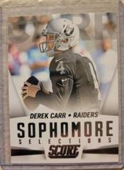Derek Carr #3 Football Cards 2015 Panini Score Sophomore Selections Prices