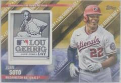 Juan Soto [Gold] #SEP-JS Baseball Cards 2022 Topps Update Special Event Patch Relics Prices