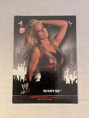 Maryse Wrestling Cards 2009 Topps WWE Town Prices