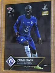N'Golo Kante [Black] #9 Soccer Cards 2021 Topps Now UEFA Champions League Prices
