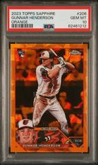 Gunnar Henderson [Orange] #206 Baseball Cards 2023 Topps Chrome Sapphire Prices