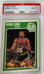 Reggie Lewis #10 Basketball Cards 1989 Fleer Prices