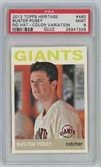 Buster Posey [No Hat Color Variation] #490 Baseball Cards 2013 Topps Heritage Prices