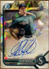 Adam Macko [Atomic Refractor] #CPA-AM Baseball Cards 2022 Bowman Chrome Prospect Autographs Prices